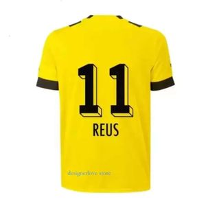 Mens tracksuit voetbal shirts Reus Dortmunds Borussia Haller voetbalshirt Bellingham Neongelb Hummels Brandt Men Kids Special Kit All Black Maillot de Foot Dry Fit