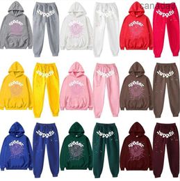 Survêtement pour hommes Sp5der Cobweb Imprimer Sweats à capuche Pull à manches longues Spider 555 Costume Sportwear Vêtements Top LQST 6DGY BQXN