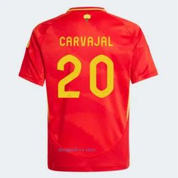 Mentes survêtement en espace Soccer Shirts Pedri Morata Ferran Koke Gavi Lamine Yamal Fans Joueur de football Shirts Men Kits Kits Llorente Ansu Fati Carvajal Olmo Espana