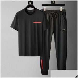 Heren tracksuits 20SS Designers Jogger T-stukken truishirts t-shirts broek set sportkleding dames joggingbroek streetwear paren short s otxov