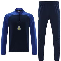 Parcours masculins 23 24 Al Nassr FC Soccer Soccer Long Manche CR7 Shabab Talisca Gonzalo Martinez Ghareeb Aboubakar Training Suit Ronaldo Football JAC3TXK606G3P