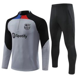 Survêtements pour hommes 23 24 SURVÊTEMENT Barca Football Hommes et enfants SET garçons adultes LEWANDOWSKI PEDRI TRAINING SUIT 2024 Barcelone survêtement de survêtement tenue 6DQQ