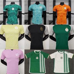 TIGUROS DE MENSA ARGERIA 2023 2024 Jerseys de fútbol AL ARGUIE ALGERIE ATAL DELORT 23 23 24 Bennacer Football Shirts T Mahrez Feghouli Uniformes de entrenamiento Hombres Maillot fanáticos