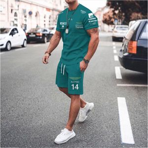 Chándales para hombre Camisetas del equipo Aston Martin Srt Piloto de carreras español Fernando Alonso 14 y STROLL 18 Camisetas de gran tamaño SET 230428