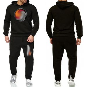 Heren trainingspakken klassiek bedrukt sportpak Hoodie sweatshirt heren en dames hardlooprits Tracksuit240S