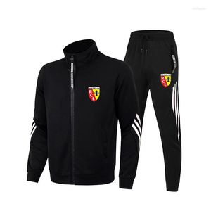 Mens tracksuits Euro Club RC Lens Hoodie Spring herfst Cardigan Zipper Jacket Kleding Casual Stand Collarr Sweatshirt Jogging