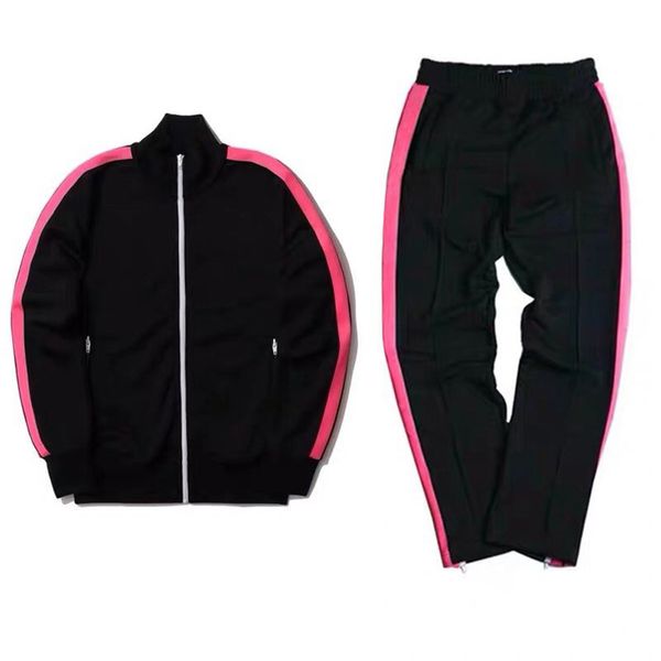 chándales para hombre Otoño Invierno 2 trajes de dos piezas chaqueta con cremallera sólida sudaderas con capucha polainas pantalones joggers mono ropa deportiva para mujer sudor S4Z2l moda ropa deportiva moda