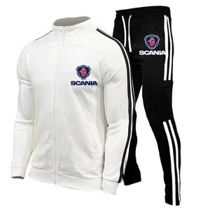 Hommes Survêtements Mode Sportswear Costume En Plein Air Blanc À Manches Longues Pantalon Veste Casual Général Printemps Automne Hommes Vêtements Quotidien 220906