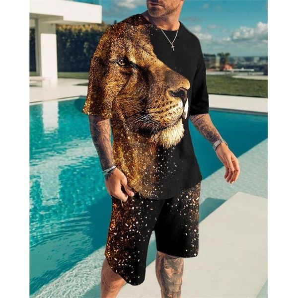 Survêtements pour hommes Hawaii Outfit Survêtement chemises de créateurs costumes de loisirs Mode Mens Designer T-shirt Été Nouvelle Arrivée Géométrie Imprimer Manches Courtes Hommes Coton Tees