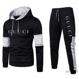 Survêtements pour hommes Hommes mode sweat ensemble sweats à capuche ensembles survêtement 2 pièces tenues survêtement marque costume mâle pull hiver Streetwear vêtements JAGU VJ5T VJ5T