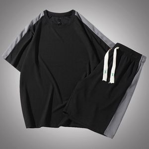 Hommes Survêtements Hommes Survêtement Casual Été Joggers Blanc Noir Sportswear Hommes Deux Pièces Ensembles Hip Hop Running Costume De Sport Homme Surdimensionné 4XL 3XL 230511