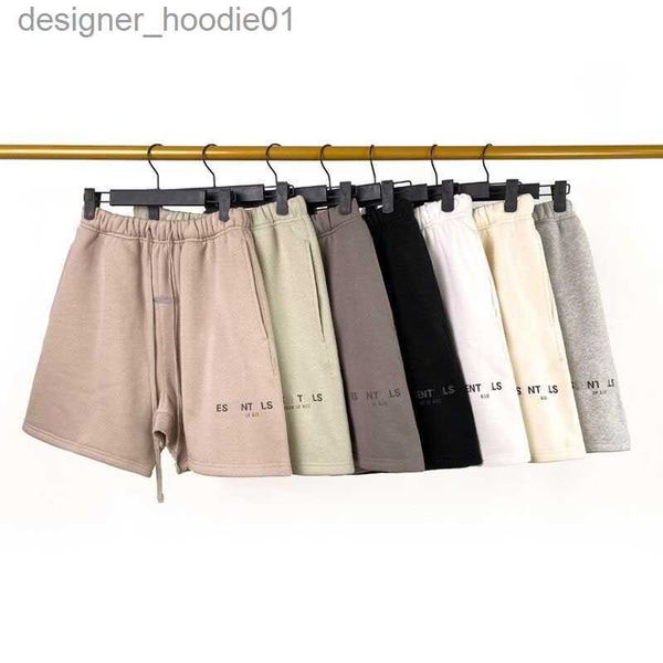 Chándales para hombre Pantalones cortos de diseñador para hombre Ropa Ropa de lujo Pantalones cortos para mujer unisex Algodón Deportes Color sólido Moda Estilo de calle corto Marea Pantalones cortos hasta la rodilla Tamaño