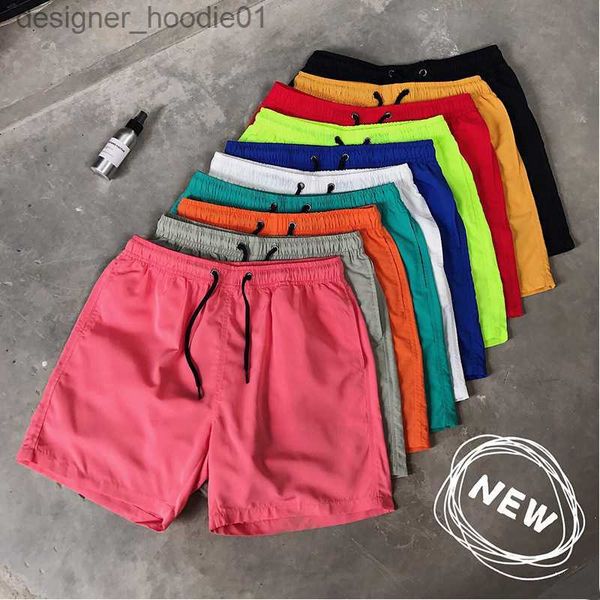 Chándales para hombre Pantalones cortos para hombre Diseñador Francés Italia Marca Pantalones cortos para hombre Impresión de lujo para hombre Color sólido Deportes cortos Verano Tendencia para mujer Puro Transpirable Traje de baño corto