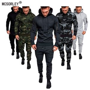 Heren tracksuits Mens tracksuit militaire hoodie 2 stuks sets costom je camouflage spierman herfst winter tactisch zweetjack broek 220905