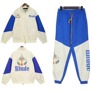 Heren trainingspakken Off Designer Sports Jacket Set Rhude Hoodie Casual Matching Clothing European Size S-XL7A3D7A3D