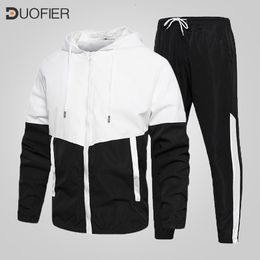 Ensembles de survêtements pour hommes Ensemble de deux pièces Survêtement Casual Veste à glissière Pantalon Harajuku Costume de sport Printemps et automne 2 Sweats à capuche Sportswear 230223