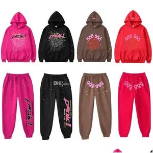 Survêtements pour hommes Spider Trapstar Track Suits Sweat à capuche Designer 555 Sp5Der Sweat-shirt Man Young Thug 555555 Deux pièces avec Spiders Femmes Otsd6