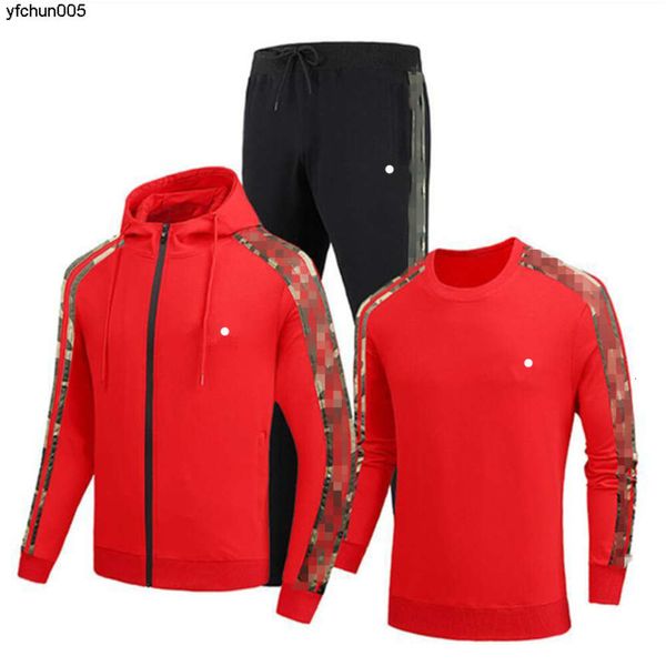 Survêtements pour hommes Sportswear pour vestes avec survêtement à manches longues Pantalon de jogging décontracté Costume Vêtements Couleurs Ensemble 3 pièces Taille asiatique Wmcw