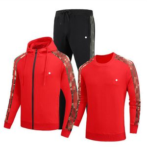 Survêtements pour hommes vêtements de sport pour vestes pour hommes avec survêtement à manches longues pantalon de jogging décontracté costume vêtements 4 couleurs ensemble 3 pièces taille asiatique