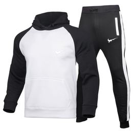 Survêtements pour hommes vestes de sport avec pantalon choix survêtement décontracté Jogger ik sweat à capuche costume 2 pièces haut ensemble d'entraînement Tech wea242d