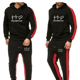 Heren trainingspakken Spring Tracksuit Set Modemerk Hoodies Underwear Sportswear S Hoodie Pants Jogging Suite Kleding 230223