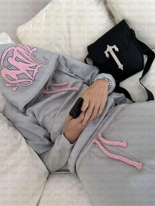 Mens tracksuits streetwear Synaworld y2k hoodie sweatshirt track broek tweedelige letters borduurwerk baggy set sportkleding