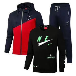 Heren tracksuits Tech Fleech Designer Jacket Hoodie broek Set Outdoor Running Sportswear Twee drie stukken optioneel