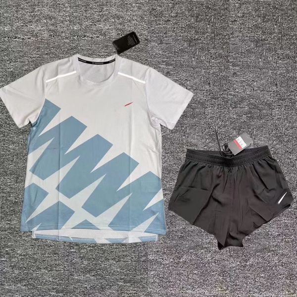 Survêtements pour hommes Tech Set Designer Survêtement Chemises Shorts Costume de fitness en deux pièces pour femmes Séchage rapide Vêtements de sport respirants T-shirt de basket-ball Vêtements de course d'entraînement