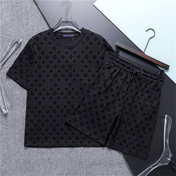 Survêtements pour hommes survêtement décontracté à manches courtes fermeture éclair revers polo et short ensemble pour hommes streetwear 2 pièces costume de jogging été