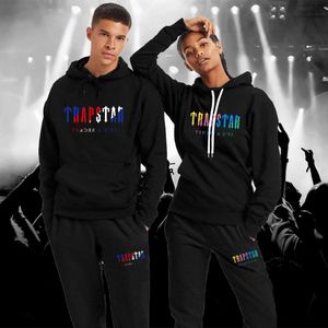 Trainingspakken voor heren Trainingspak Modetrend Print Paar Hoodie Sweatshirt Joggingbroeken Set van 2 stuks Sportkleding Joggen Casual outfit Herenkleding 221124