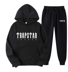 Survêtements pour hommes Survêtement Mens Nake Tech Trapstar TrackSuits à capuche Europe American Basketball Football Rugby Twopiece avec Womens Long Trapstar Flee 4G5C