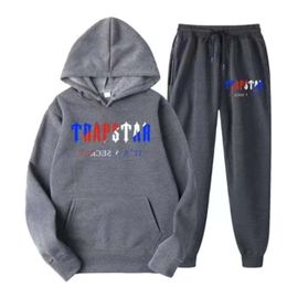 Mens Tracksuits Tracksuit Trapstar Marca Impresso Sportswear Hoodies Conjuntos 15 Cores Quentes Duas Peças Conjunto Solto Moletom Com Capuz Calças JogginSMLXL