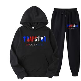 Contrôles pour hommes Tracksuis Tracksuit Trapstar Brand imprimé Men de sport 16 couleurs chaudes deux pièces Sweat-sweat sweat-shirt lâche Set à capuche Jogging 220906