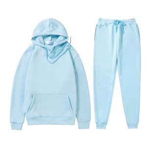 Survêtements pour hommes deux pièces ensemble femmes hommes sweats à capuche automne hiver sweat à capuche pantalons de survêtement lâche ensemble à capuche pantalon hip hop pull à capuche 220909