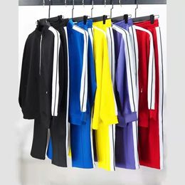 Chándales para hombre Abrigos con cremallera Pantalones sueltos de calle para hombres y mujeres Ropa deportiva de moda Jogging Casual para hombre Hip Hop Streetwear Carta Ropa impresa