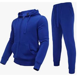 Tute da uomo Felpa con zip e pantaloni da jogging Set Air Layer Plus Tuta in velluto per l'autunno inverno 230804