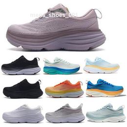 Zapatillas para hombres entrenador hok hola bondi 8 run bondi8 sr 2024 sneakers de diseñador de mujer negro impala simulando naranja jogging tamaño al aire libre us5 - 12