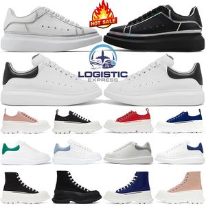 Entrenadores para hombre Des Chaussure Hombres Mujeres Zapatos Cuero Negro Plata Blanco Reflectante Rosa Oro Iridiscente Deporte al aire libre Diseñador Plataforma Zapatillas de deporte Casual Más barato