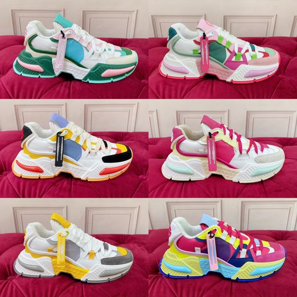 zapatillas deportivas para hombre zapatos de diseñador zapatos de baloncesto zapatos para correr de mujer zapatos para hombre nuevos zapatos casuales de suela gruesa de cuero de vaca zapatos de papá de moda de colores par de tendencia de zapatos