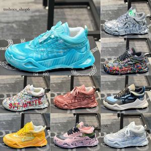 heren trainers Off Brand ontwerper Odsy 1000 Sneakers met blauwe pijlen aan de zijkant Rubberen leren voering Nagels op de zool Modieuze outdoor dames casual sportschoen