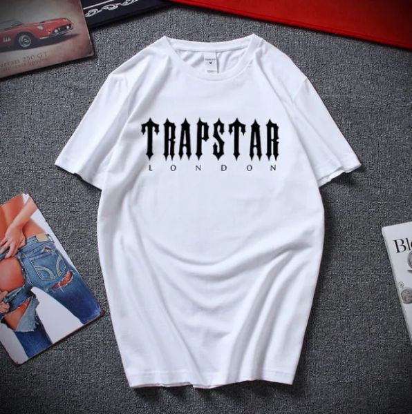 Mens Trapstar T Cormeau de créateur masculine Femmes Coton Tee T-shirt Nouveau T-shirt Summer Fashion Black Sportswear Brand Sweathirt Vêtements Flyword123