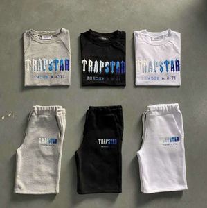 Heren Trapstar T -shirt Set Letter Borduurd Tracksuit Korte mouw Pluche shorts Advanced Design 4475ESS