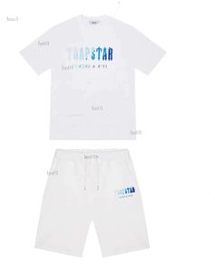 Heren Trapstar T-shirt Korte Mouw Print Outfit Chenille Trainingspak Zwart Katoen London Streetwear S-2xl T2