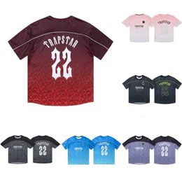 Camisetas de Trapstar para hombre, camiseta de fútbol, camiseta informal de verano, camisetas holgadas de manga corta rápida para hombre, camiseta Wonmen Pimn