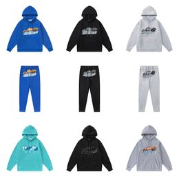 Heren Trapstar Tracksuits Sweaterbroek Vrouwen ontwerper Hoodies Streetwear Sweatshirts Sports pak borduurwerk pluche letter decoratie dikke hoodies heren broek