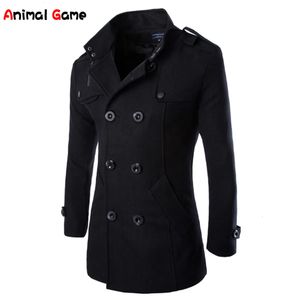 Hommes Trench Coats Manteau d'hiver Mode coréenne Autumnwinter Laine Casual Laine pour femmes Plus Taille Vestes Homme Vêtements Mâle 231010