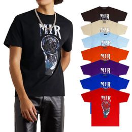 Camiseta para hombre diseñador carta planett camiseta Tees imprimir Top Moda Mujer Imprimir Manga corta Cuello redondo Ropa Plus Tees XL XXL Tamaño de la UE