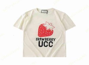 Heren T -shirt Designer T -shirt Sport Snel drogende kleding Hip Hop Fun Print Grafische T -stukken High Street Loose Strawberry Patroon TSHI2838502