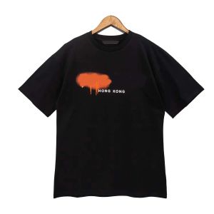 T-shirt pour hommes T-shirt de créateur de mode Lettre d'impression Respirant T-shirts décontractés Coton Taille L XL Col rond