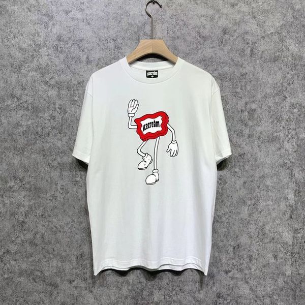 Mens Tshirt Summer Brand Billionaire Boys Club Top Tshirts Ice Cream Cartoon Graphic Print 200g Cotton Casual Sports Tee Shirts Men Designer Shirt 529